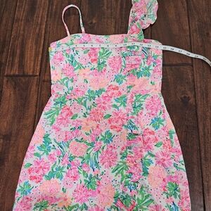 Lilly Pulitzer Maetha Romper That's What I Heard Floral Print Size 00